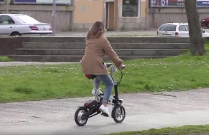 mobilité douce vélo électrique pliant