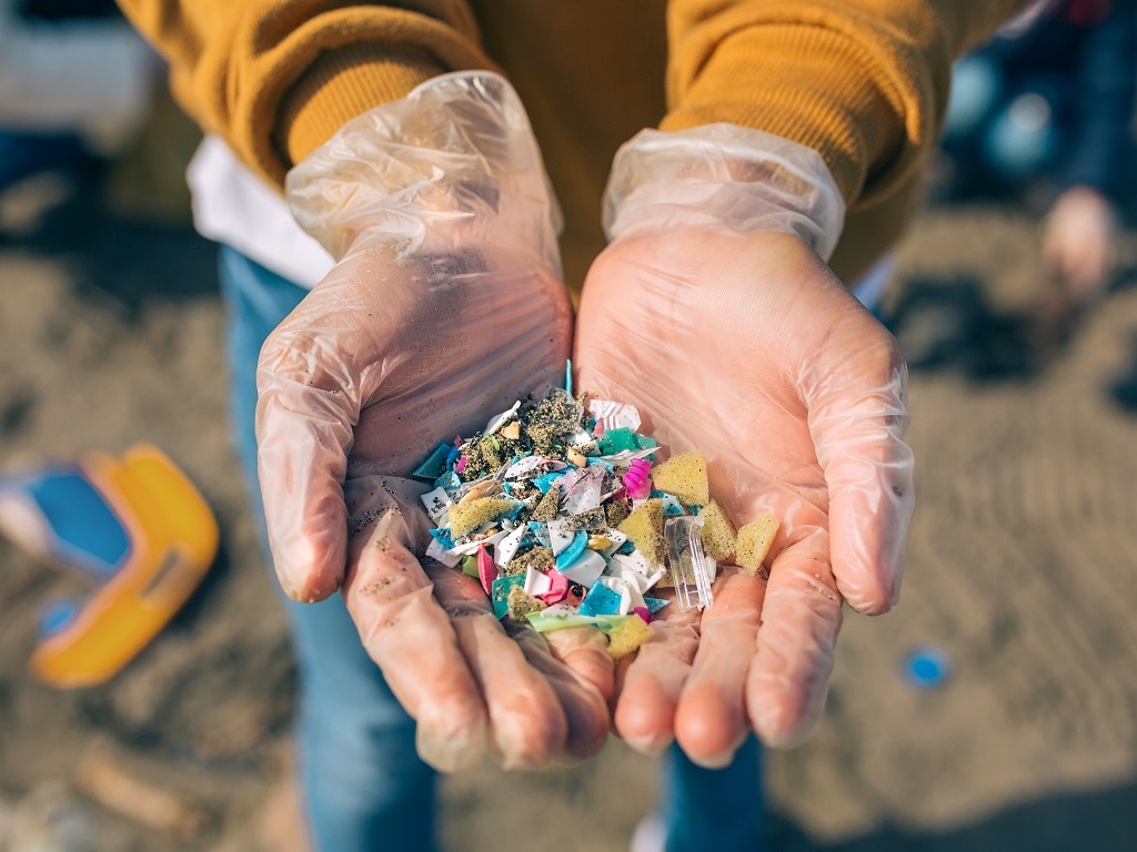 Des microplastiques ramassés sur la plage