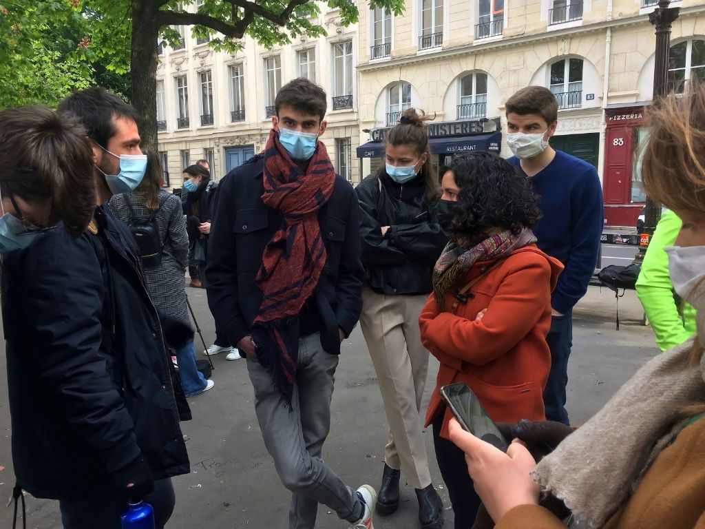 Manon Aubry rencontre les jeunes militants du climat