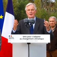 michel barnier présente le plan national d'adaptation au changement climatique